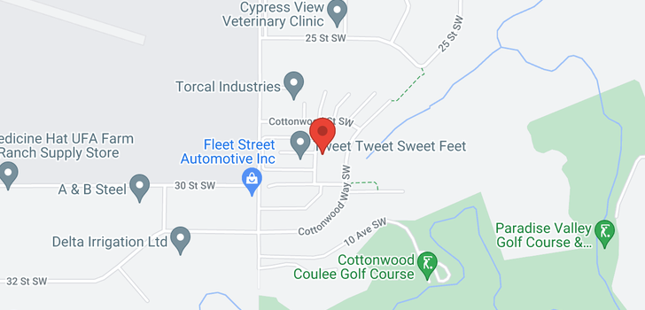 map of 2903 Cottonwood Road SW
